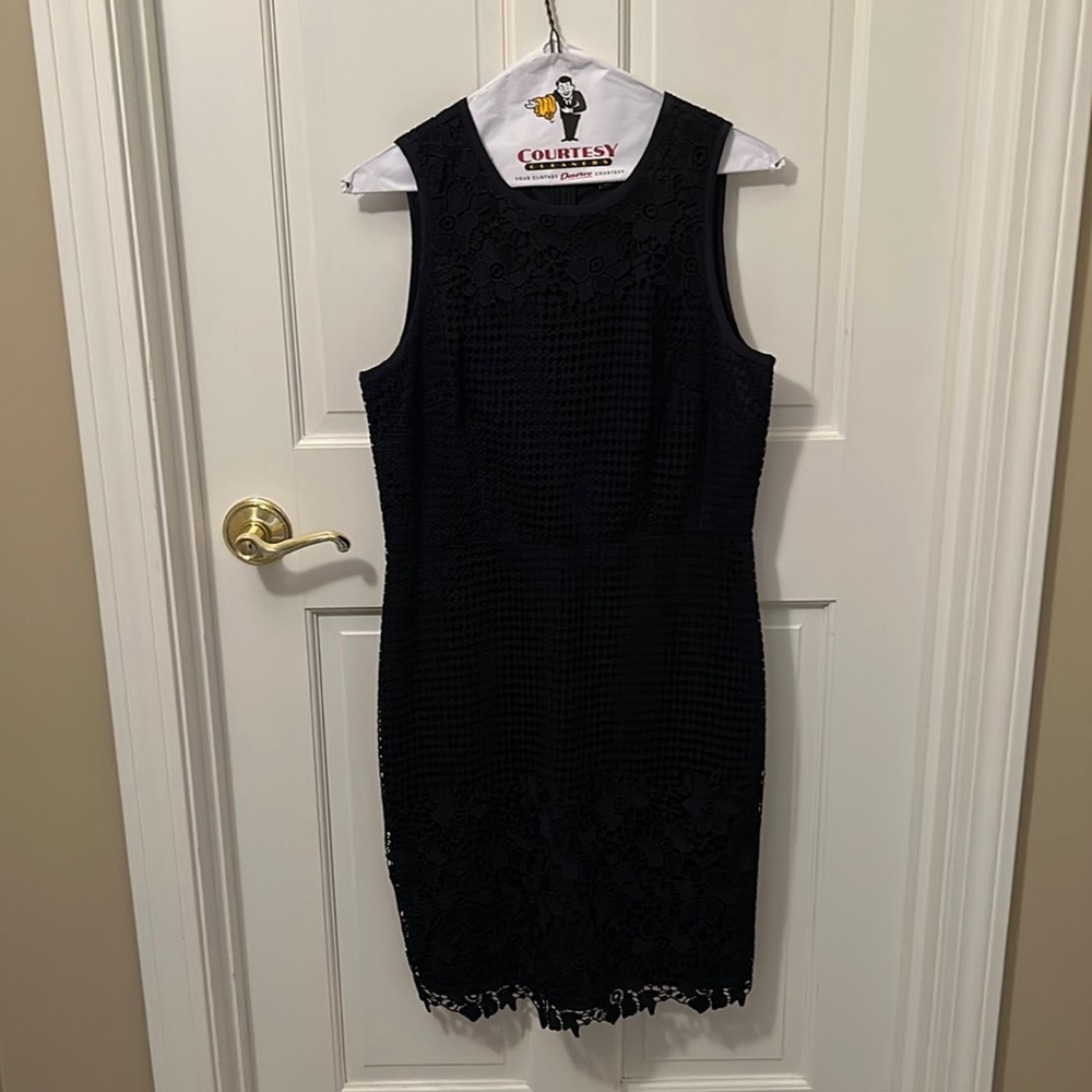 Brand new navy blue eyelet dress.